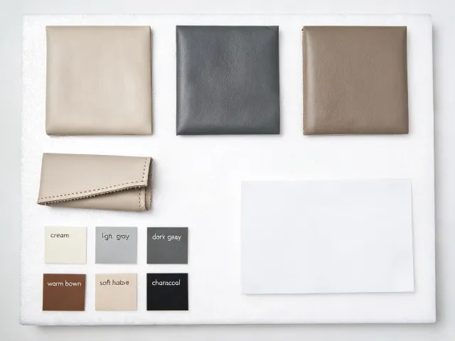 Hospitality upholstery material board