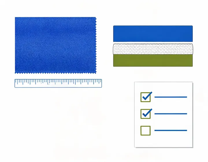 Coated fabric specification review illustration